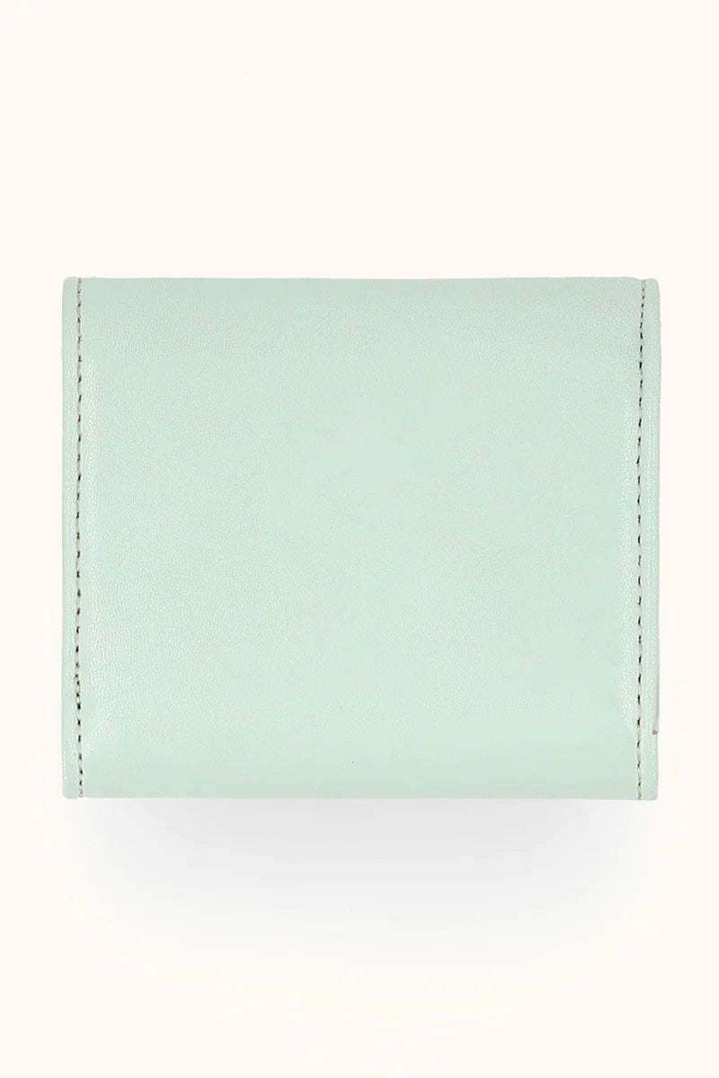 Women's Trifold Wallet with Gold Butterfly Charm – Premium Compact Purse