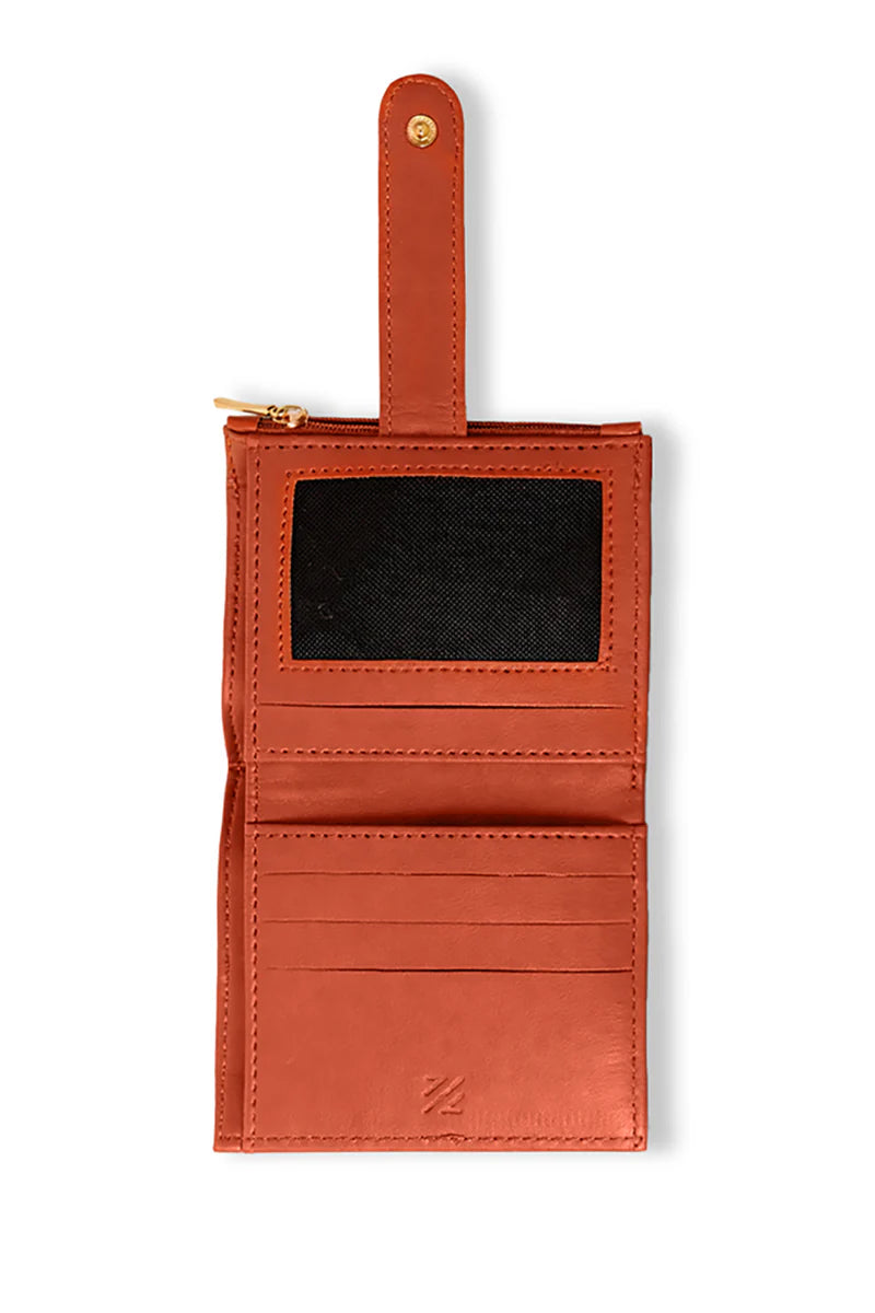 Women's Woven Texture Wallet – Compact Zip Around Card Holder