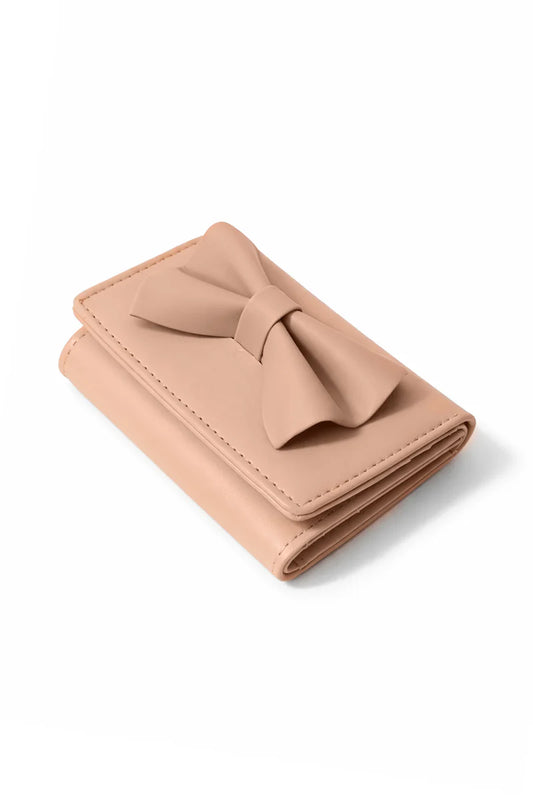 Elegant Bow Detail Women's Compact Wallet