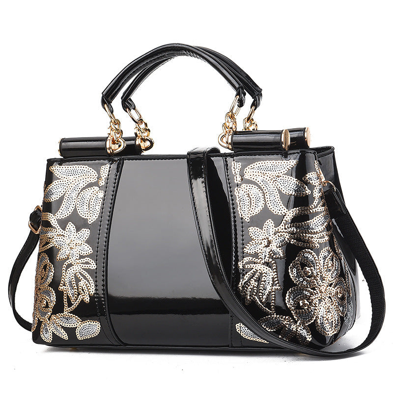 Patent PU Leather Wedding Bride Shiny Shoulder Bag
