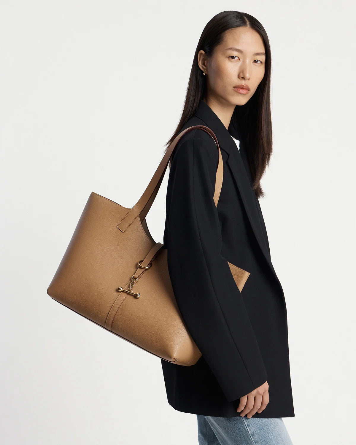 Rizz & Carry Luxe Black Tote Bag – Premium Women's Shoulder Handbag